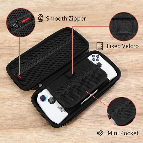 Carrying Case for ROG Ally - Portable Hard Shell Carrying Case for ROG Ally Gaming Handheld - Lighweight/Full Protection/Folding Bracket in Kuwait
