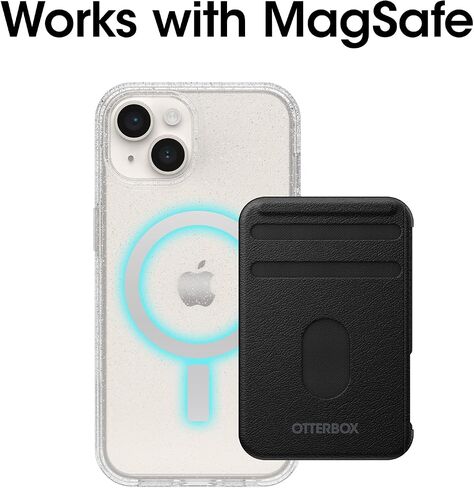 OtterBox iPhone 14 & iPhone 13 Symmetry Series+ Case - CLEAR , ultra-sleek, snaps to MagSafe, raised edges protect camera & screen in Saudi Arabia