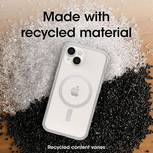 OtterBox iPhone 14 & iPhone 13 Symmetry Series+ Case - CLEAR , ultra-sleek, snaps to MagSafe, raised edges protect camera & screen in Saudi Arabia
