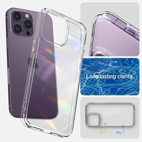 Spigen Ultra Hybrid Designed for iPhone 14 Pro Case (2022) [Anti-Yellowing], [Military-Grade Protection] - Abyss Green in Kuwait