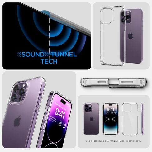 Spigen Ultra Hybrid Designed for iPhone 14 Pro Case (2022) [Anti-Yellowing], [Military-Grade Protection] - Abyss Green in Kuwait