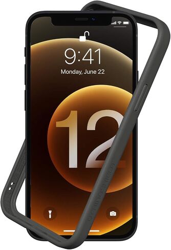 حافظة RhinoShield Bumper متوافقة مع [iPhone 12/12 Pro] | CrashGuard NX - غطاء حماية بتصميم نحيف ممتص للصدمات 3.5M / 11ft حماية من السقوط - أسود in Kuwait