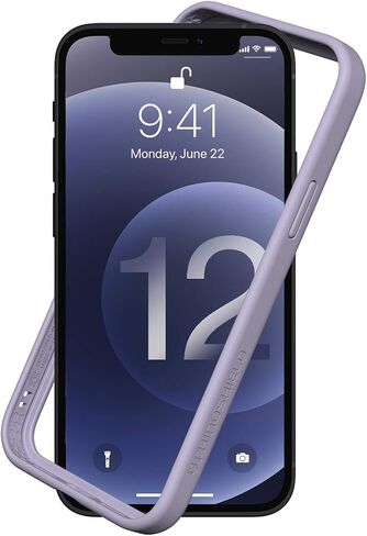 حافظة RhinoShield Bumper متوافقة مع [iPhone 12/12 Pro] | CrashGuard NX - غطاء حماية بتصميم نحيف ممتص للصدمات 3.5M / 11ft حماية من السقوط - أسود in Kuwait