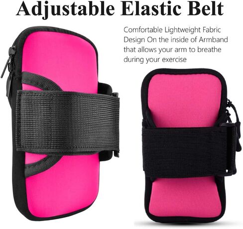 Phone Holder for Running Armband, Cell Phone Purse Small Crossbody Bags for Women Kids, Sports Arm Bag for Men iPhone,Galaxy,Smartphones Carrier Pouch Fit Workout,Exercise,Gym,Hiking,Walking in Kuwait