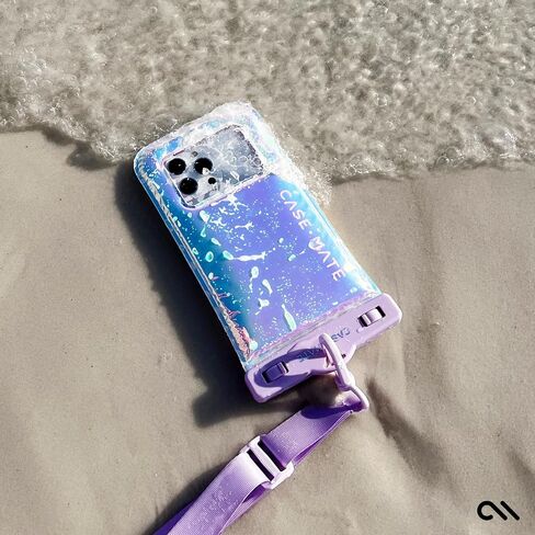 Case-Mate - IP68 Waterproof Phone Pouch/Case [Touchscreen Compatible] - Floating Waterproof Case w/Crossbody Lanyard for iPhone 14 Pro Max/ 13 Pro Max/ 12 Pro Max/ 11/ S23 Ultra - Soap Bubble in Kuwait