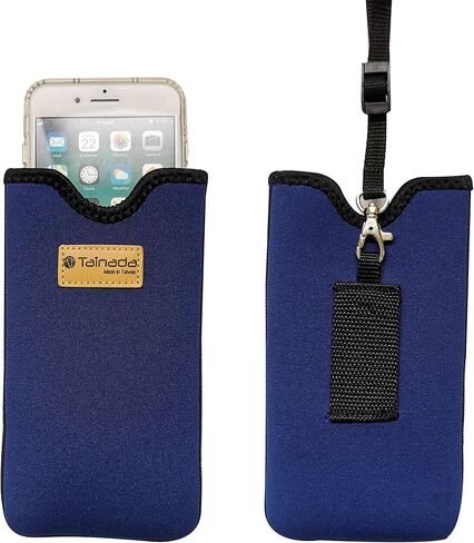 Tainada Neoprene Phone Holder Sleeve w/Belt Loop Holster (Starry Night) | For Men/Women; Water-resistant neoprene material, lightweight, w/ adjustable lanyard; Compatible with most of smartphones in Kuwait