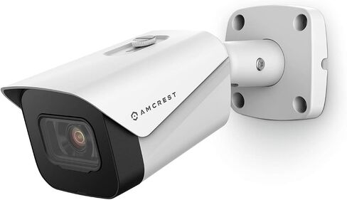 كاميرا Amcrest UltraHD 4K (8MP) خارجية للأمان IP POE، رؤية ليلية 98 قدمًا، عدسة 2.8 مم، مقاومة للطقس IP67، تسجيل MicroSD بسعة 256 جيجابايت، أسود (IP8M-2496EB-V2) in Saudi Arabia