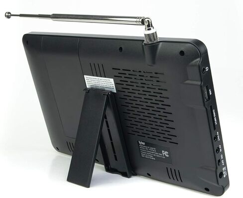 شاشة تلفزيون LCD محمولة مقاس 9 بوصات من تايلر، تعمل ببطارية قابلة لإعادة الشحن، تلفزيون عالي الدقة، USB، بطاقة SD، تيار متردد/تيار مستمر، جهاز تحكم عن بعد مدمج صغير لسفر الأطفال بالسيارة in Saudi Arabia