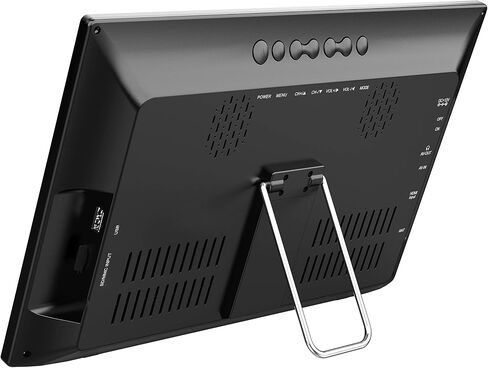 تلفزيون LED بشاشة عريضة محمولة مقاس 13 بوصة من Supersonic SC-2813 مع مدخلات USB/SD وHDMI وراديو FM وبطارية قابلة لإعادة الشحن وAC/DC متوافق مع المنزل والمركبات الترفيهية والقوارب والتخييم in Kuwait