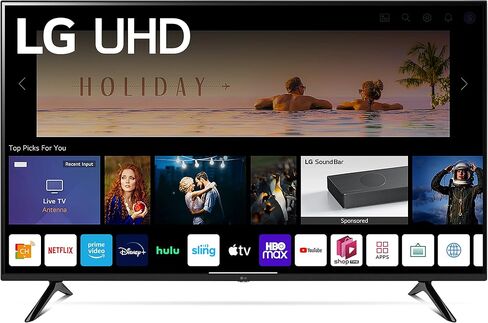 LG 50-Inch Class UQ7570 Series 4K Smart TV, AI-Powered 4K, Cloud Gaming (50UQ7570PUJ, 2022), Black in Saudi Arabia