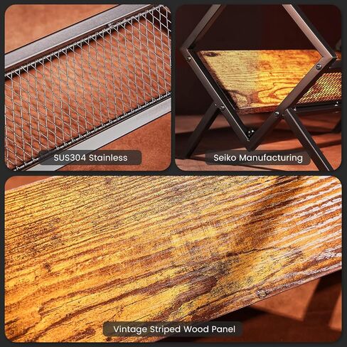 HOYRR Record Holder,Vinyl Record Holder,Vinyl Record Storage,Record Holder Wood and Iron,Record Holder can Hold 90-100 Vinyl Storage,A vinyl Record Organizer that can be Accessed at any Time. in Kuwait