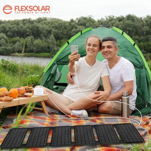 20W Small USB Solar Panel Charger 15W USB-A PD2.0 USB-C Foldable Portable Lightweight ETFE Power Emergency Panel IP67 Waterproof Hiking Camping Backpacking for Phones Battery Packs Tablets Power Bank in Saudi Arabia