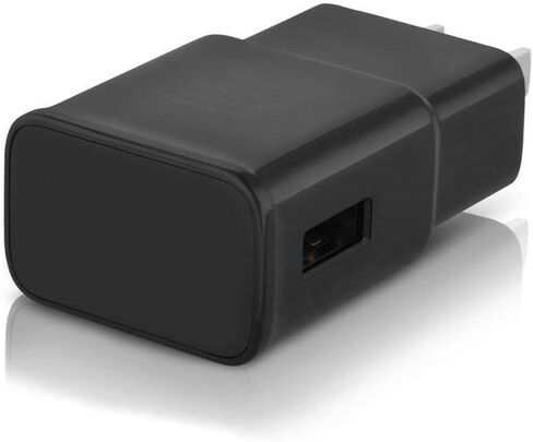 شاحن حائط سريع الشحن من سامسونج مع مجموعة كابلات Micro USB 2.0 بطول 5 أقدام/1.5 متر متوافقة مع هواتف Samsung Galaxy S7/S7 E/S6/S6 E/Note5/4 /S4/S3/MP3 وغيرها (عبوتان) in Kuwait