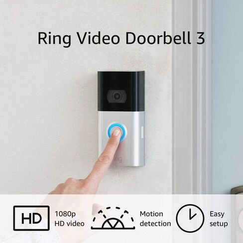 Ring Video Doorbell 3 مع Ring Chime (الجيل الثاني) in Kuwait