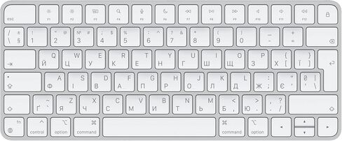 لوحة مفاتيح Apple Magic: لاسلكية، بلوتوث، قابلة للشحن. يعمل مع أجهزة Mac أو iPad أو iPhone؛ الإنجليزية الأمريكية - أبيض in Kuwait