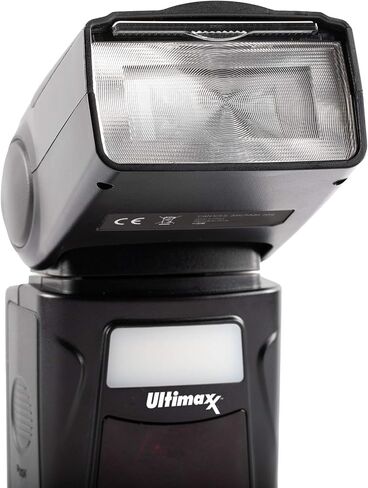 فلاش Speedlite الديناميكي الاحترافي DF260VL من Ultimaxx لكاميرات Canon Nikon Panasonic Olympus Pentax وغيرها من كاميرات DSLR، للكاميرات الرقمية مع حذاء معدني ساخن in Saudi Arabia