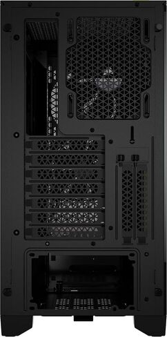 حقيبة Corsair iCUE 4000D RGB Mid-Tower - 3X AF120 RGB Elite Fans - وحدة تحكم Lighting Node PRO - تصميم تدفق الهواء العالي - نظام إدارة الكابلات RapidRoute - أسود in Kuwait