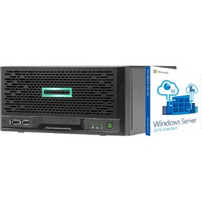 HP MicroServer Gen10 Plus Tower Server for Business, Intel Xeon E-2224 3.4GHz, 32GB RAM, 8TB Storage, RAID, Windows Server 2016