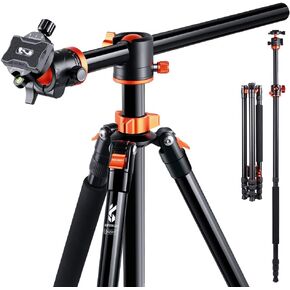 K&F CONCEPT 94 Inch Camera Tripods 4 Section Ultra High Aluminum Professional Detachable Monopod Tripod with 360 Degree Ball Head Quick Release Plate for DSLR SLR Cameras T254A8+BH-28L (SA254T1) in Saudi Arabia