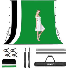 EMART Green Screen Backdrop Kit 8.5x10FT with 3Pcs 6x9ft Backdrop for Party in Saudi Arabia