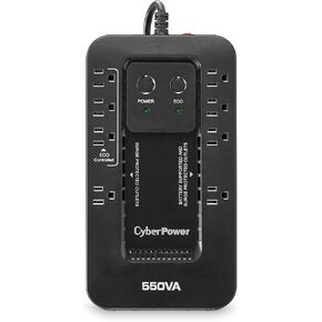CyberPower EC450G Ecologic Battery Backup & Surge Protector UPS System, 450VA/260W, 8 Outlets, ECO Mode, Compact Uninterruptible Power Supply
