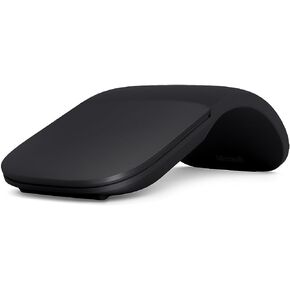 Microsoft Arc Mouse - Black. Sleek,Ergonomic design, Ultra slim and lightweight, Bluetooth Mouse for PC/Laptop,Desktop works with Windows/Mac computers in Saudi Arabia