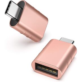 Syntech USB C to USB Adapter Pack of 2, USB 3.0 to Thunderbolt 5/4 Adapter | Compatible with MacBook Pro Air 2026, Surface, iPad, iPhone, Galaxy Notebook, XPS and More Type C Devices, Space Grey in Saudi Arabia