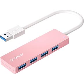 BYEASY USB Hub، موزع USB لأجهزة الكمبيوتر المحمول، محور USB متعدد المنافذ 3.0، موسع منافذ USB متعدد، نقل سريع للبيانات 4 منافذ USB Hub متوافق مع أجهزة الكمبيوتر التي تعمل بنظام Windows وMac والطابعة والأقراص الصلبة المحمولة in Kuwait