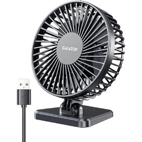 Gaiatop USB Desk Fan, Personal Portable Quiet Small Table Desktop fan in Kuwait