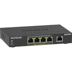 محول NETGEAR 24-Port Gigabit Ethernet PoE+ غير مُدار (GS324P) - مع 16 x PoE+ @ 190W، سطح المكتب أو حامل الحامل