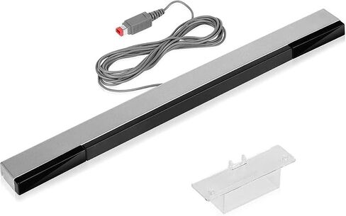 Tuboopy Dolphin Bar USB Wii Sensor Bar، PC Wii Infrared Ray Motion Sensor Bar لوحدة تحكم Nintendo Wii/Wii U المتوافقة مع الكمبيوتر in Kuwait