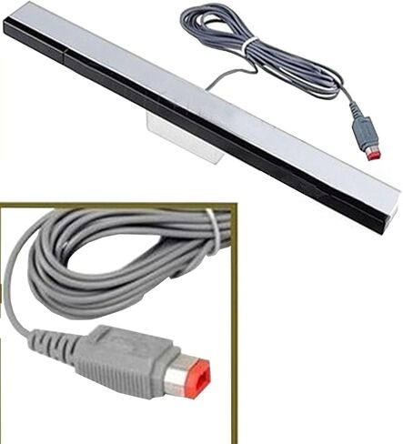 Tuboopy Dolphin Bar USB Wii Sensor Bar، PC Wii Infrared Ray Motion Sensor Bar لوحدة تحكم Nintendo Wii/Wii U المتوافقة مع الكمبيوتر in Kuwait