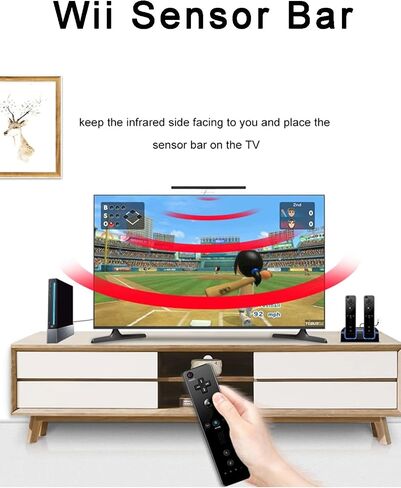 Tuboopy Dolphin Bar USB Wii Sensor Bar، PC Wii Infrared Ray Motion Sensor Bar لوحدة تحكم Nintendo Wii/Wii U المتوافقة مع الكمبيوتر in Kuwait