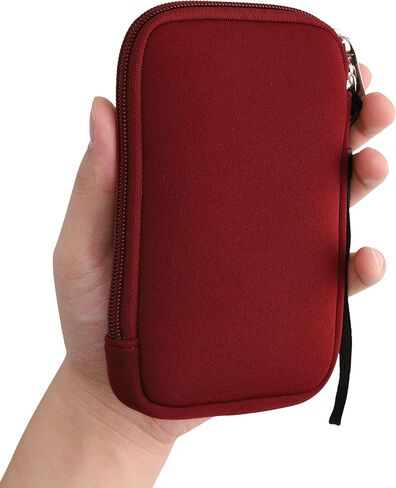 kwmobile Carrying Case Compatible with Nintendo 3DS XL - Neoprene Console Pouch with Zipper - Black in Kuwait