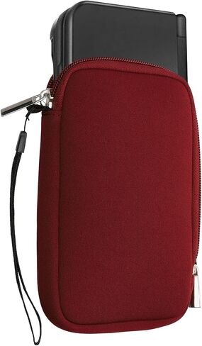 kwmobile Carrying Case Compatible with Nintendo 3DS XL - Neoprene Console Pouch with Zipper - Black in Kuwait