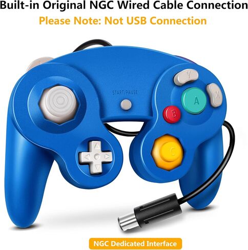 FIOTOK Gamecube Controller, Classic Wired Controller for Wii & Gamecube | Black-2Pack in Kuwait