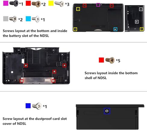 eXtremeRate Monster Index Console Style Replacement Full Housing Shell for Nintendo DS Lite, Custom Handheld Console Case Cover with Buttons, Screen Lens for Nintendo DS Lite NDSL - Console Without in Saudi Arabia