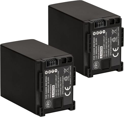 BM Premium 2 BP-828 بطاريات لCanon VIXIA GX10, HF G21, HFG30, HFG40, HFM30, HFM31, HFM32, HFM300, HFM301, HFM40, HFM41, HFM400, XA10, XA11, XA15, XA20, XA25, XA30, XA35, XF400, XF405 Camcorders in Saudi Arabia