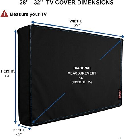 iBirdie Outdoor TV Cover 52 to 55 inch Weatherproof and Waterproof in Kuwait