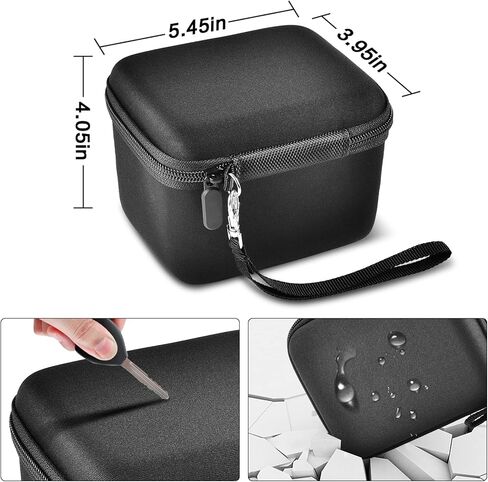 Large 4K Vlogging Camera Case for Duluvulu, for Lecnippy, for VJIANGER, for Zostuic, for ROQIOO & More -Shockproof Storage for Cameras & Accessories - Ideal for Travel & Outdoor - Jet Black in Kuwait