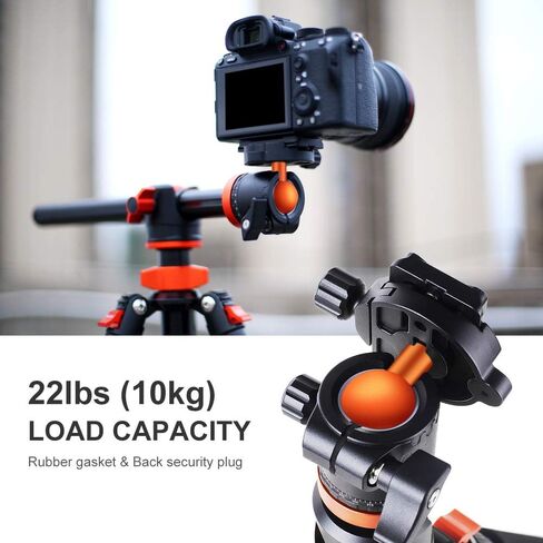 K&F Concept 94 Inch Camera Tripods 4 Section Ultra High Aluminum Professional Detachable Monopod Tripod with 360 Degree Ball Head Quick Release Plate for DSLR SLR Cameras T254A8+BH-28L (SA254T1) in Saudi Arabia