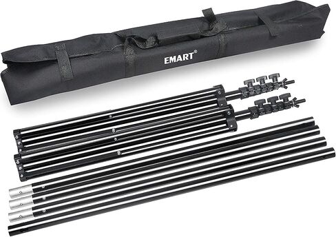 EMART Green Screen Backdrop Kit 8.5x10FT with 3Pcs 6x9ft Backdrop for Party in Kuwait