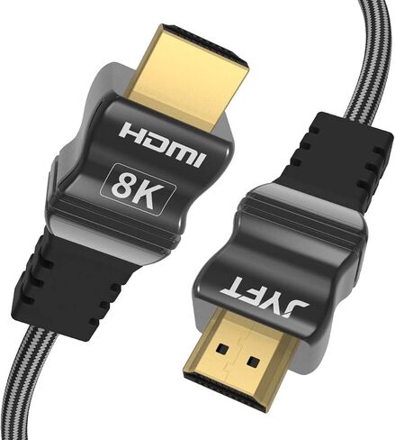 HDMI Cable 3.3Feet HDMI 2.1 with Braided Cord, Video 8K @ 60Hz Ultra HD(UHD), Ethernet & Audio Return, Support Apple TV, Xbox, PS3, PS4, HDTV in Saudi Arabia