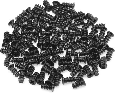 HELIFOUNER 100 Pieces 6#-32x6 Toothed Hex Phillips Head 6/32 Screw 6-32 Computer Case Mounting Screws Hard Drive Motherboard Mounting Screws, Silver in Kuwait