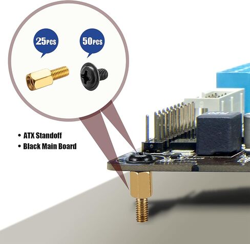 Bolt Dropper Computer Screw Assortment Kit - M2 Standoffs, NVMe, HDD Hard Drive, Fan, Chassis, ATX Case, Motherboard, Case Fan, Graphics, SSD, Spacer, Rubber Feet in Saudi Arabia