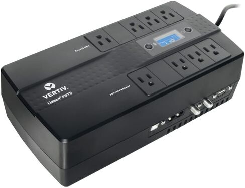 Liebert PST5 UPS - 350VA/200W 120V, Standby Power, 8 Outlets, Network Protection, 3 Year Warranty, Shutdown software, Uninterruptible Power Supply, Battery Backup with Surge Protection (PST5-350MT120) in Saudi Arabia