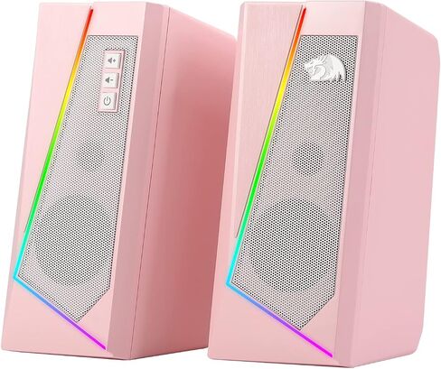 Redragon GS520 Wired 2.0 Channel Stereo Sound Desktop RGB Computer Speakers in Kuwait