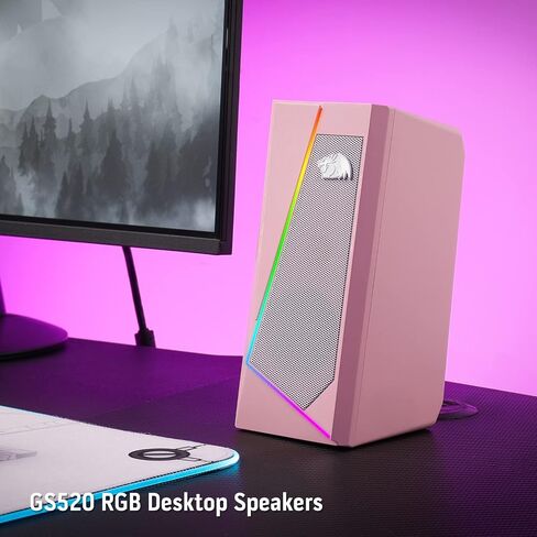 Redragon GS520 Wired 2.0 Channel Stereo Sound Desktop RGB Computer Speakers in Kuwait