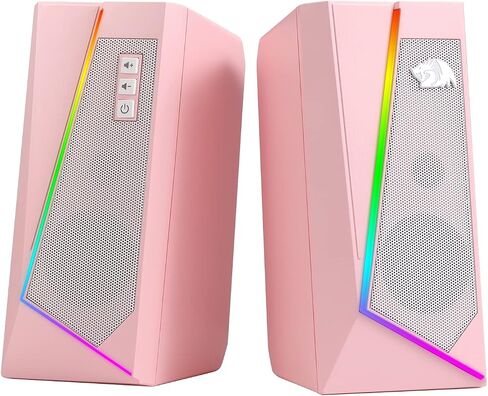 Redragon GS520 Wired 2.0 Channel Stereo Sound Desktop RGB Computer Speakers in Kuwait