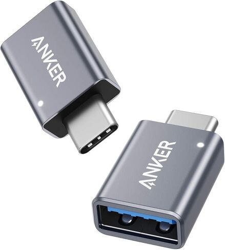 انكر محول USB C (عبوتان)، USB C الى USB، نقل بيانات عالي السرعة، محول USB-C الى USB 3.0 انثى لماك بوك برو 2020، ايباد برو 2020، سامسونج نوت بوك 9، ديل XPS والمزيد من الاجهزة من النوع C in Saudi Arabia